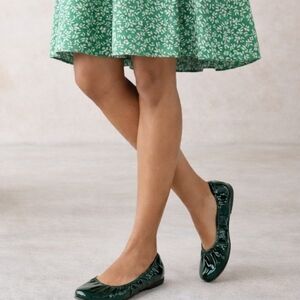 The Storehouse Flats in a size 10 Dark Green patent leather flats